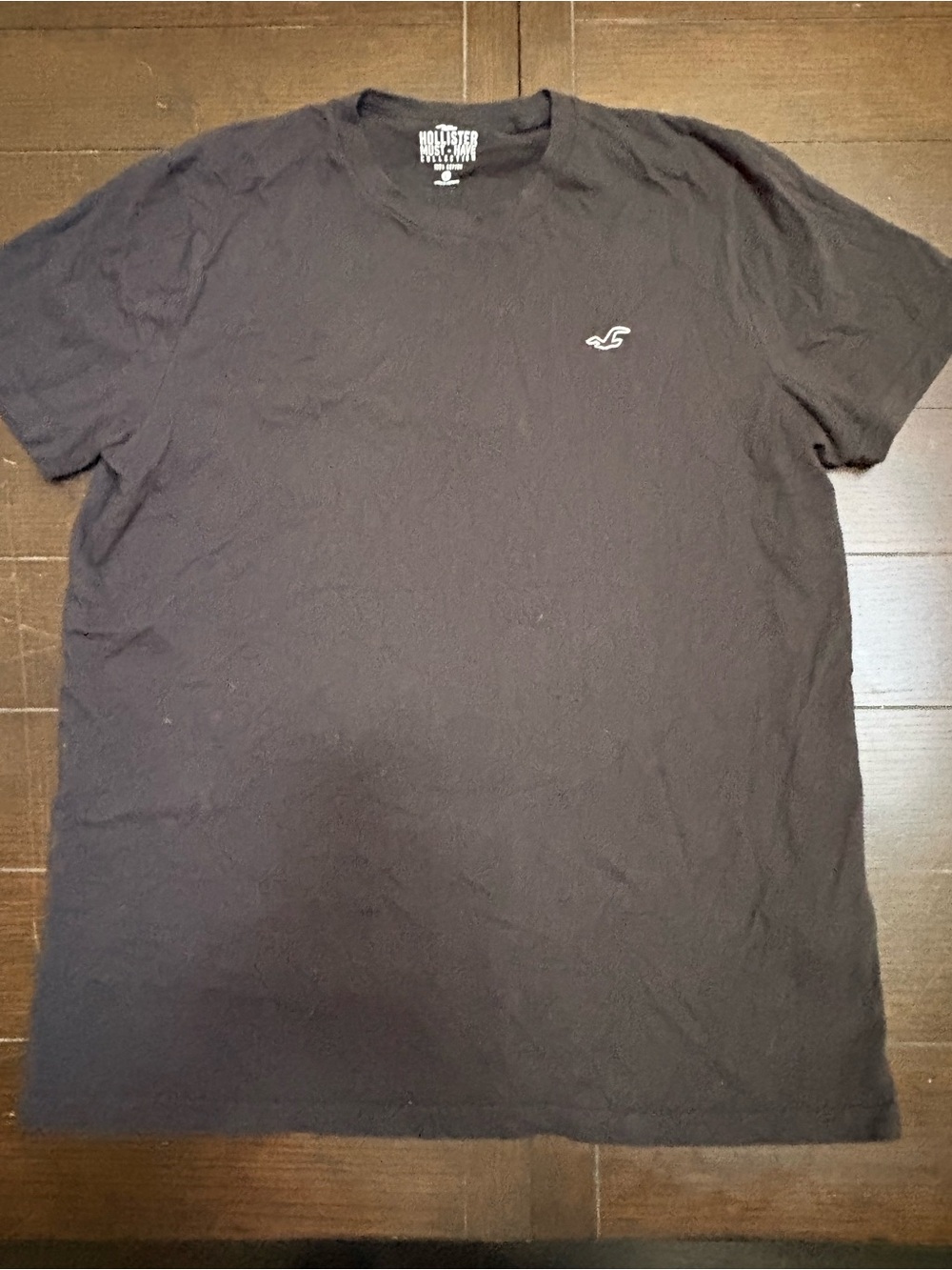 Hollister Men's Black Short Sleeve Logo Tee